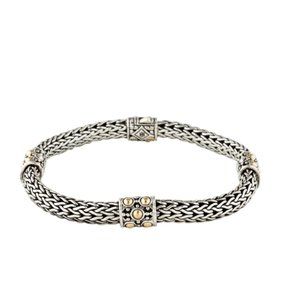 JOHN HARDY Two-Tone Jaisalmer Dot Four Station Bracelet